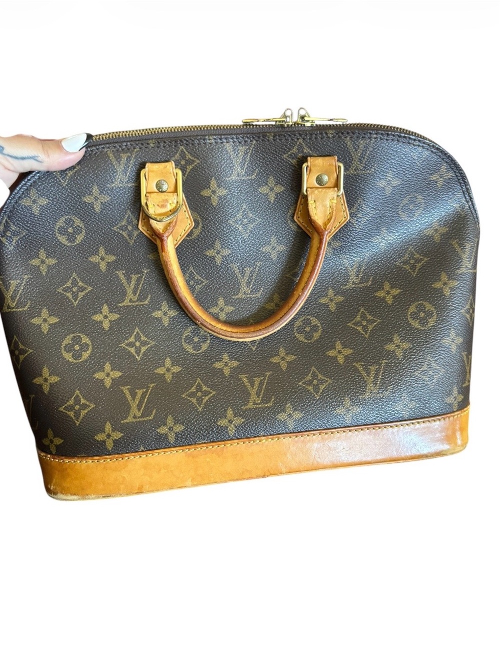 Louis Vuitton Monogram Dome Satchel in Brown and Tan - Picture 2 of 8